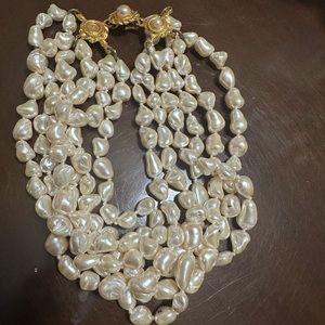 Jose And Maria Barrera baroque Pearl necklace